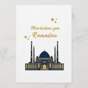 Chic Modern Minimal Ramadan Greeting Invitation