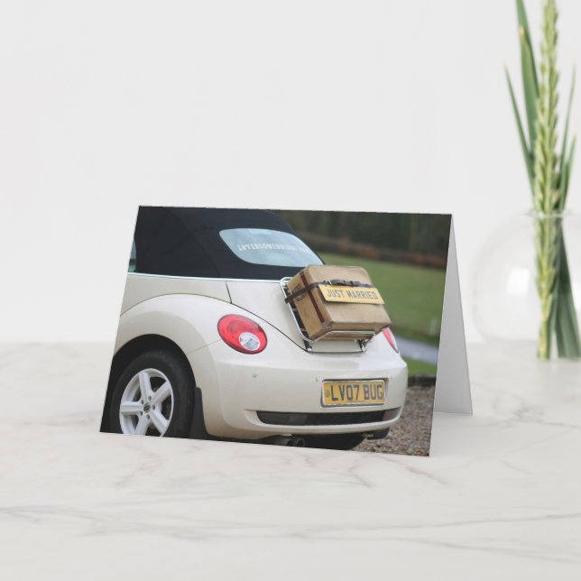 Chic Modern Minimalist Lifestyle Wedding  Card (Front)