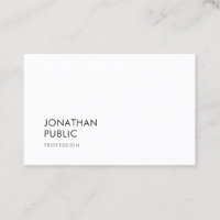 Chic Modern Minimalistic Classy Professional Plain
