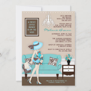 Chic Modern Mum Baby Shower Invite