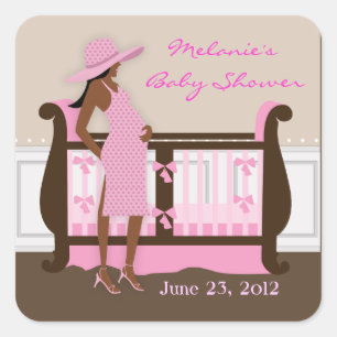 Chic Modern Mum Baby Shower Stickers