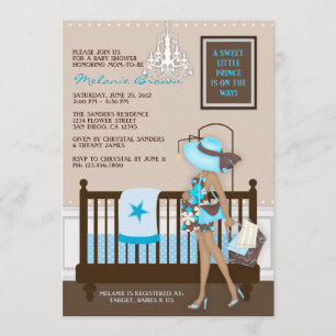 Chic Modern Mum Contemporary Baby Shower Invite