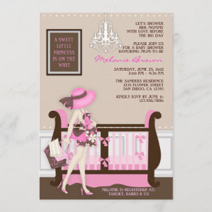 Chic Modern Mum Contemporary Baby Shower Invite