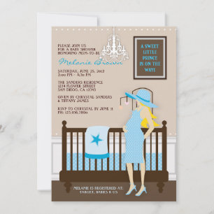 Chic Modern Mum Contemporary Baby Shower Invite