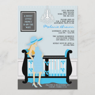 Chic Modern Mum Contemporary Invitation