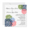 Chic Modern Navy Pink Green Flower Petals