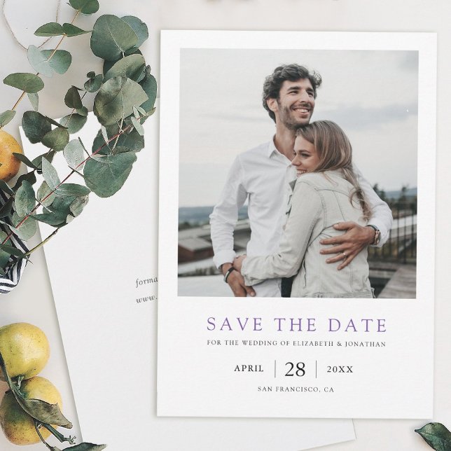 Chic Modern Photo Wedding Save the Date (Creator Uploaded)
