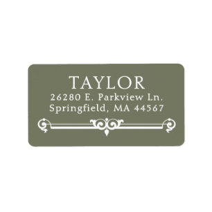 Chic Modern Return Address Labels