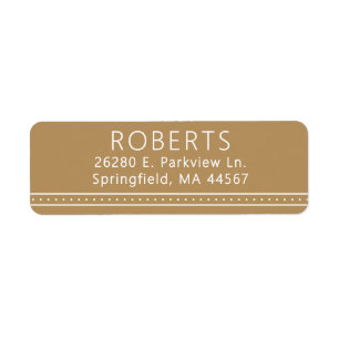 Chic Modern Return Address Labels