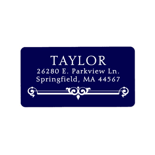 Chic Modern Return Address Labels (Front)