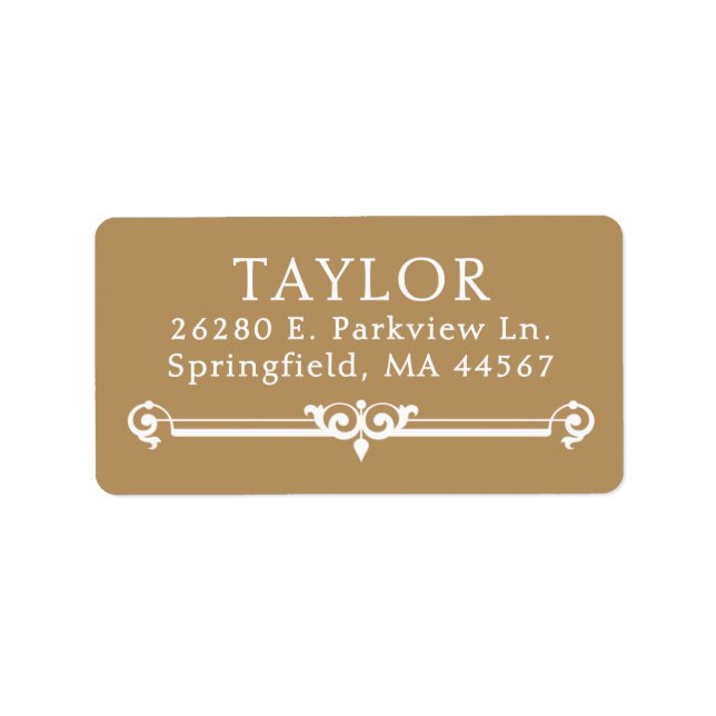 Chic Modern Return Address Labels (Front)