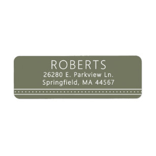 Chic Modern Return Address Labels