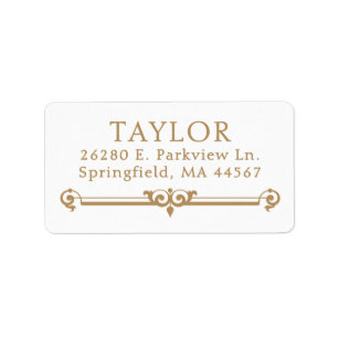 Chic Modern Return Address Labels