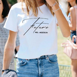 Chic & Modern Scripted Future Mrs. T-Shirt