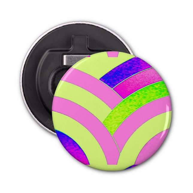 chic modern sophisticated chevrons bottle opener (Front)