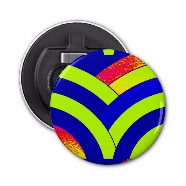 chic modern sophisticated chevrons bottle opener (Front)