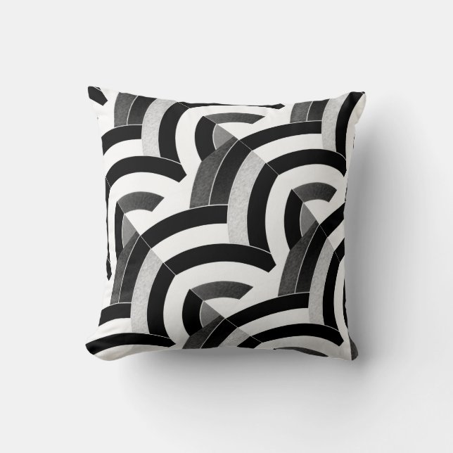 chic modern sophisticated chevrons cushion (Front)
