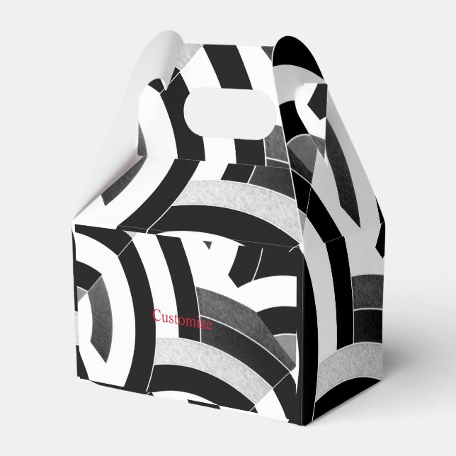 chic modern sophisticated chevrons favour box (Front Side)