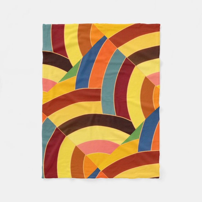 chic modern sophisticated chevrons fleece blanket (Front)