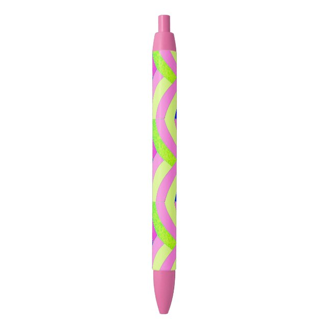 chic modern stylish chevrons black ink pen (Front Vertical)