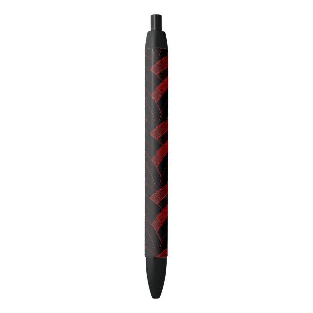 chic modern stylish chevrons black ink pen (Front Vertical)