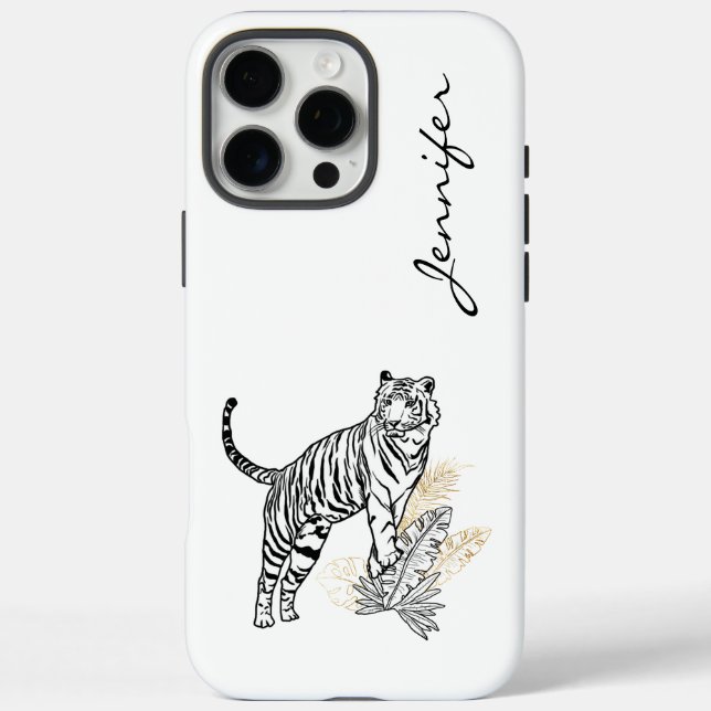 Chic Modern Tiger iPhone Case-Mate iPhone Case (Back)
