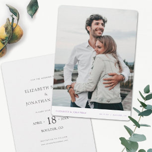 Chic Modern Wedding Save the Date Invite Template