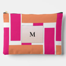 Chic Monogram Feminine Stripe Pattern