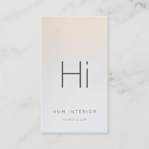 Chic Monogram Interior Designer Architecture Business Card