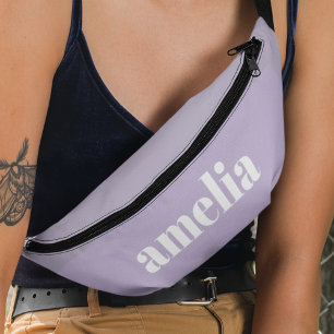 Chic Monogram Lavender Purple Bum Bags