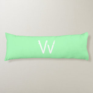 Chic Monogram Mint Green Body Cushion