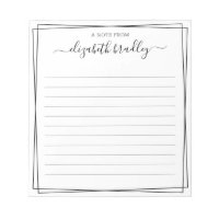 Chic Monogram Signature Script From The Desk Of