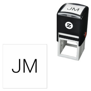 Chic Monogrammed Oversized Initials Self-inking Stamp