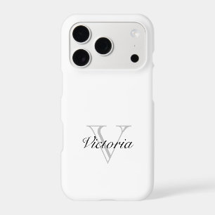 Chic monogrammed white