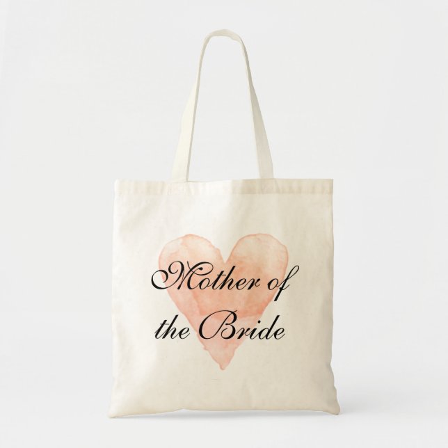Chic Mother of the Bride wedding tote bag for mum (Front)