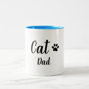 CHIC MUG_ CAT DAD Two-Tone COFFEE MUG