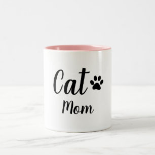 CHIC MUG_ CAT MOM Two-Tone COFFEE MUG