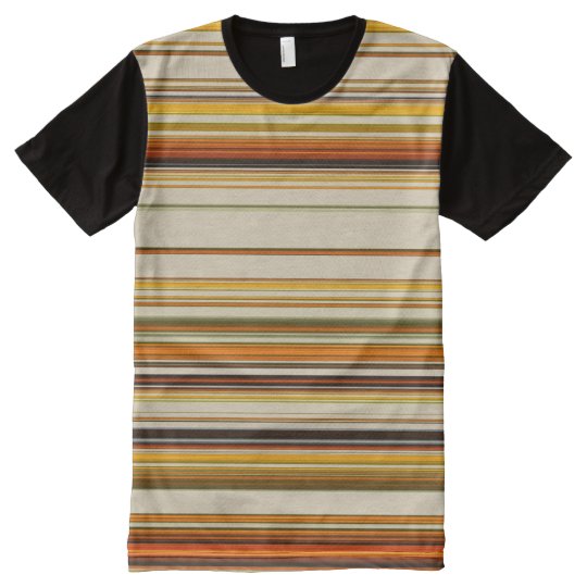 Chic multicolor all overprint Panel T-Shirt