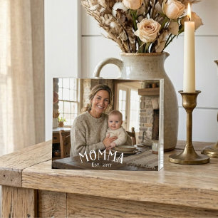Chic Mum Est Year First Time Mum Photo Block