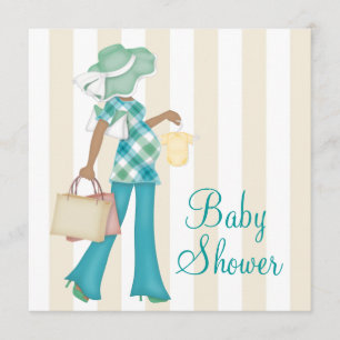 Chic Mum Ethnic Baby Shower Invitation