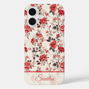 Chic Mum Gifts Rose Name iPhone 16 Case