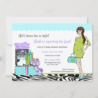 Chic Mum-to-be Shower Invitation 1