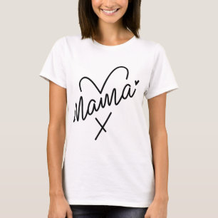 Chic Mumma Black & White Minimalist Mothers Day T-Shirt
