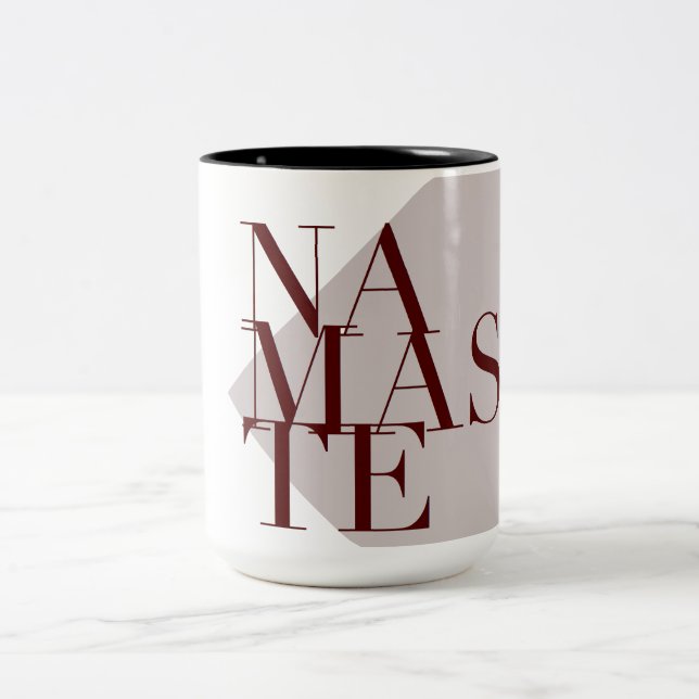 Chic Namaste Yoga Inspired | Large Mug (Center)