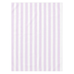 Chic Nautical Pastel Purple Stripes Spring Summer  Tablecloth