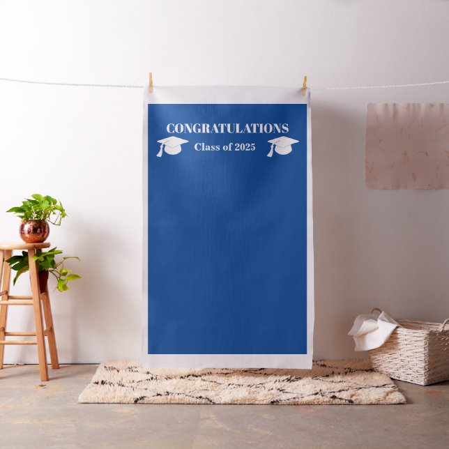 Chic Navy Blue Diy Graduate Photo Booth Backdrop (In Situ)