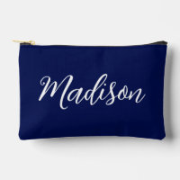 Chic Navy Blue Name Custom Handwritten Script