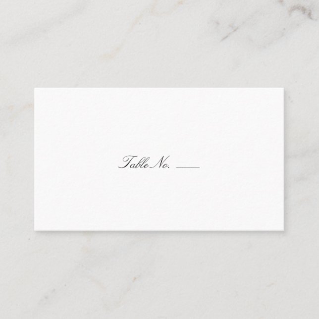 Chic Navy Stripes Guest Escort Cards (Front)