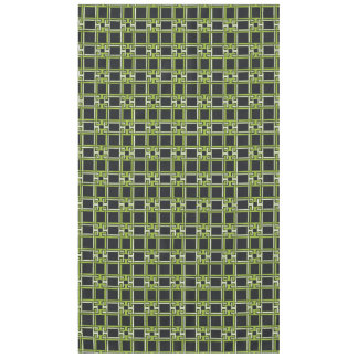 Chic Neon Citrus Green Black Pattern Tablecloth