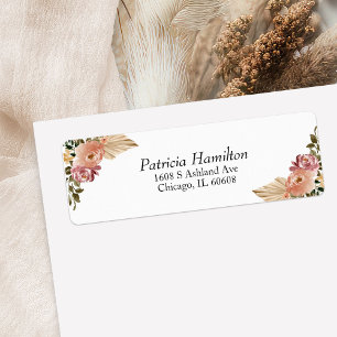 Chic Neutral Colours Boho Floral Wedding
